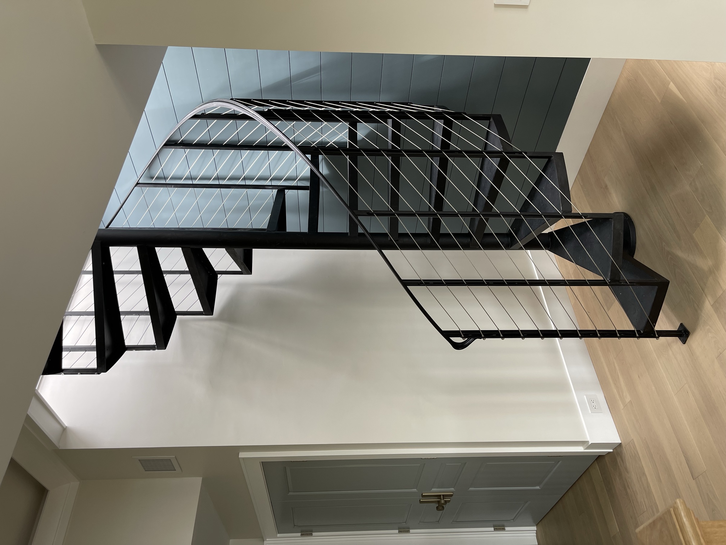 Custom spiral staircase — space-saving and stunning
